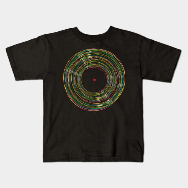 Vinyl Records Kids T-Shirt by All-About-Words